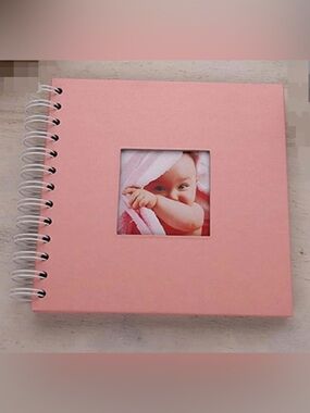 Scrapbook Photo Album 7 x 7 Inches 40 Pages Hardcover Kraft Paper Memory Book